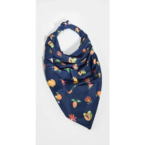 We Wore What Women's Bandana Cover Up Blue Fruit Multi Use One Size Top Swim New